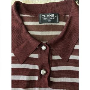 Chanel Sleeveless Collar Top